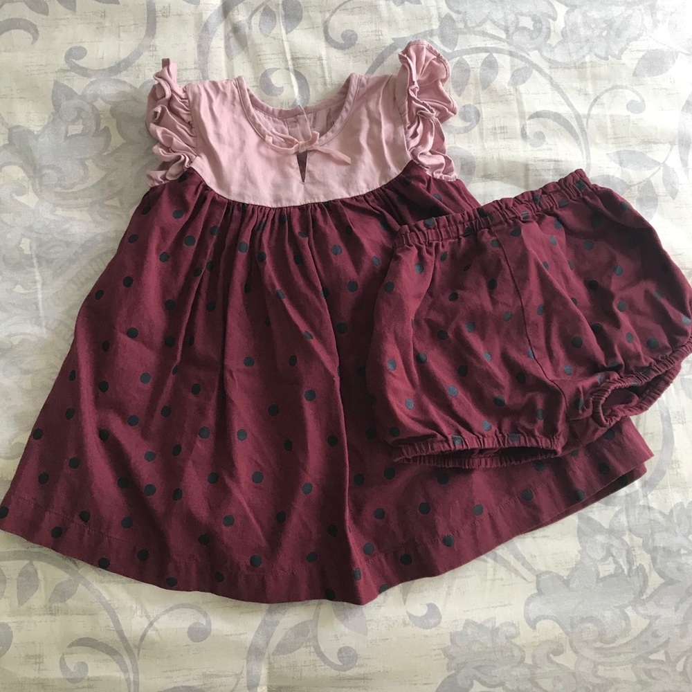 Peek Baby Polka Dot Dress Size 12-18 mos